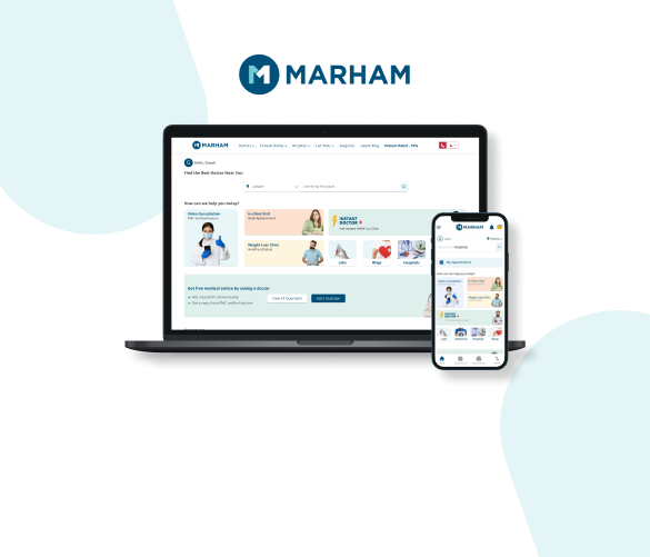 Marham platform on desktop, tablet and mobile